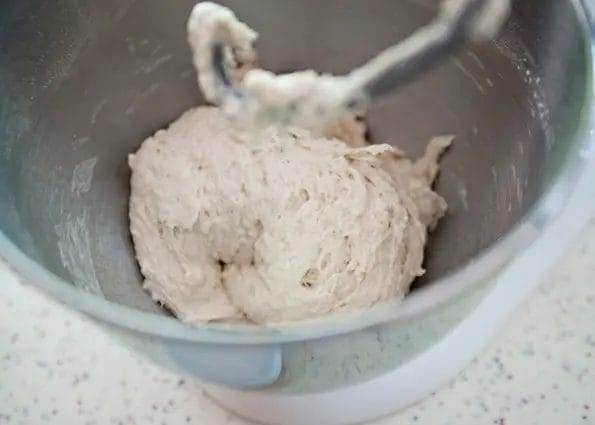 mixing dough kitchenaid