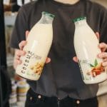 Different types of plant-based milk