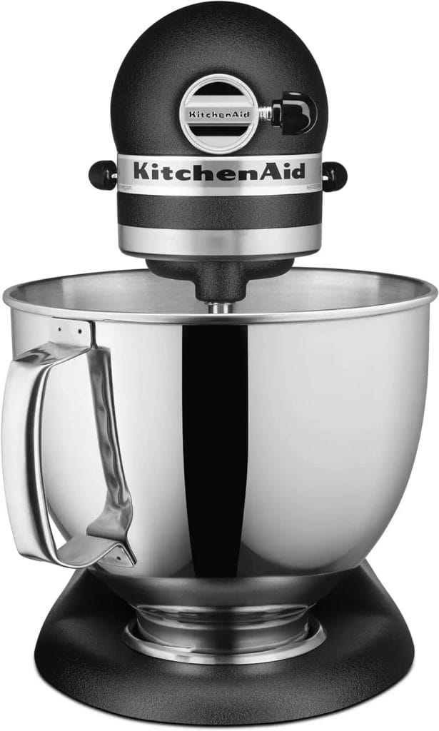 KitchenAid RRK150BK 5 Qt. Artisan Series Stand Mixer - Imperial Black (Renewed)